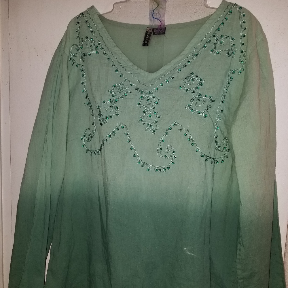 Free size ombre hippy top